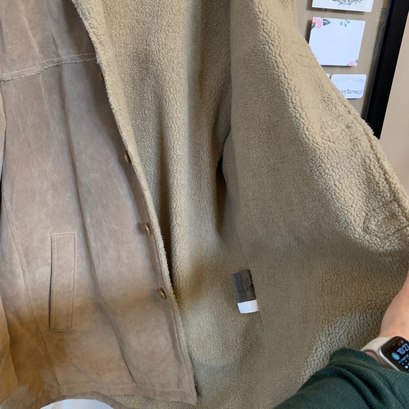 Wilson’s Leather Vintage button up suede and leather jacket with lining - Picture 6 of 9